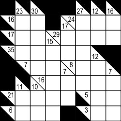 Kakuro Sample Puzzle