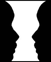 Face or Vase Optical Illusion