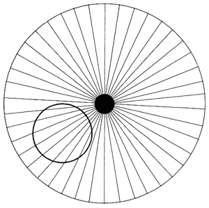 Distorted Circle Optical Illusion