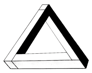 Impossible Triangle 2 Optical Illusion